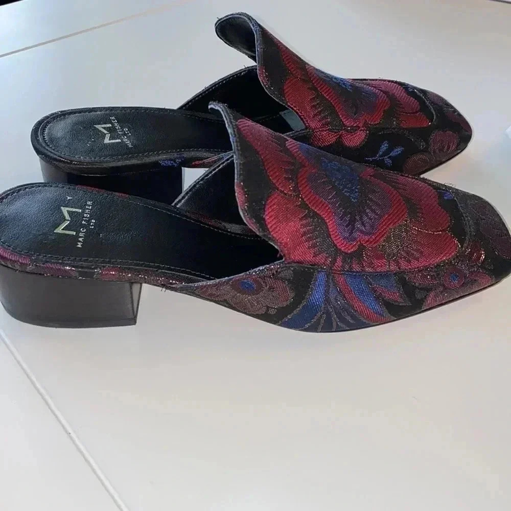 Marc Fisher LTD Lailey Block Heel Mule Size 6 NWT - image 5